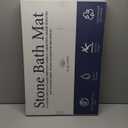 AquaDry Stone Bath Mat - Diatomaceous Stone Shower Mat, Ultra-Absorbent, Non-Slip, Eco-Friendly Large Stone Bath Mat, Diatomaceous Earth Bath Mat Large for Bathroom 23" x 15"