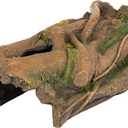 Orchid Valley Lizard, Snake or Reptile Hide, Large Hollow Log for Terrarium, Bearded Dragon or Gecko Tank Accessories, Natural Looking Basking Platform, Axolotl, Python Hideout (XL)
