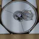 Modern 3-Light White Drum Pendant Light Fixture, 16''Nickel Fabric Shade, Acrylic Diffuser,Hanging Ceiling Lights,Simple Mid-Century Chandelier for Entryway,Hallway,Dining Room,Bedroomand Foyer