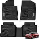 YITAMOTOR Floor Mats Compatible with Optima & Sonata, Custom Floor Liners Fit for 2016-2020 Kia Optima, 2015-2019 Hyundai Sonata, 1st & 2nd Row All Weather Protection, Black