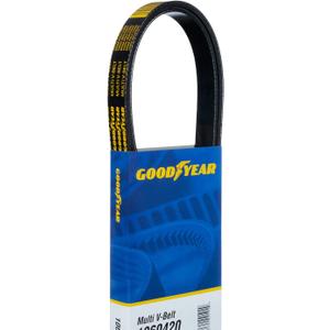 Goodyear Belts 1061055 Serpentine Belt, 6-Rib, 105.5" Length for 1997-2019 for 1997-2004 Audi & 2010-2019 Ford 4.2L V8 4172cc 6.2L V8 6210cc