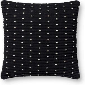 Loloi PLL0118 Black 18'' x 18'' Cover Only Pillow