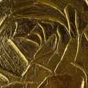 Creespi Hand Painted 3D Gold Floral Wall Art 24x24 inches,Contemporary Abstract Textured Flower Oil Painting On Canvas for Home Decor