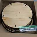 Lazy Susan Spice Rack Organizer Turntable Height Adjustable, 12 Inch Wood Lazy Susan 2 Tier, Rotating Spice Rack Organizer for Cabinet Dining Table Top Kitchen Bathroom Countertop Black