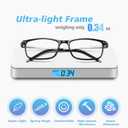 SKYOAK Premium 2 PACK Durable Progressive Multifocus Reading Glasses Men Blue Light Blocking Computer Reader