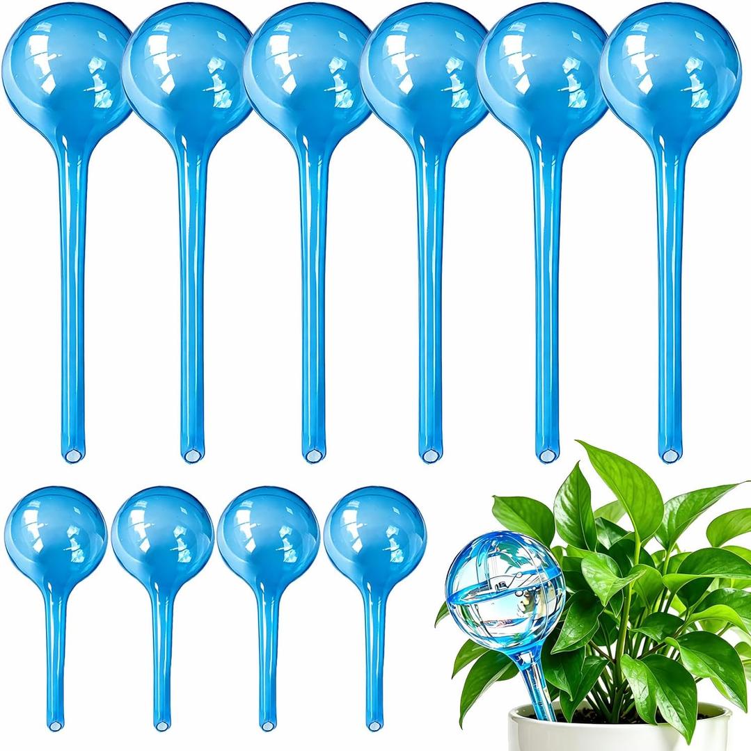 MOONSOUND Self Watering Globes for Plants - 10pcs Automatic Watering Bulbs for Indoor & Outdoor Potted Plants, Vacation Plant Care, Water Conservation Device