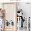 Extra Tall Cat Gate for Doorways, 47.2-86.6" High, Pet Gate