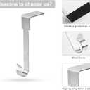 Christmas Stocking Holders, Metal Mantel Hooks Hanger Non-Slip Christmas Stocking Hooks for Fireplace Mantle Christmas Party Decoration (Silver-6pcs)