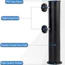 Blissun Umbrella Base stand Tube Outdoor, Patio Umbrella Base Pole Replacement, Heavy Duty Umbrella Base Holder Tube Bracket, Universal Umbrella Base Replacement Parts, Metal Black