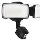 UME 19W LED Flood Light Motion Sensor Outdoor, 2 Adjustable Head, 2000LM, 5000K, IP65 Waterproof, Dusk to Dawn Security Light with Photocell for Exterior,Outside,Garage,House(Black)