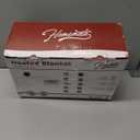 Homemate Heated Blanket Electric Throw - 50x60 Heating Blanket with 10 Fast Heat Levels 8 Hours Auto Off Soft Cozy Flannel Over-Heated Protection ETL Certification Keep Warming in Home (Grey Geometry)