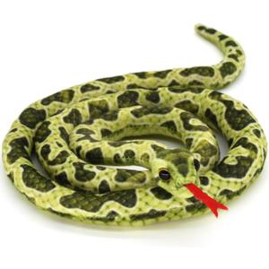 HWD 3.6 ft Long Soft Snake Dolls, Cute Stuffed Animals Plush Pranks Spoof Stuff Toys, Gifts for Kids, Children, Birthday, Halloween, Christmas, Home Decoration (Green)