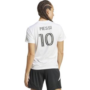 Adidas MLS Womens Inter Miami Cf Messi Fan Jersey (Medium Tall, White)