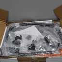 Furnulem Nightstand with 3 Drawers and 2-Tier Shelf, Fabric Small Dresser Organizer Vertical Storage Tower for Bedroom, Closet, Hallway, Nursery, End Table Side Furniture, Sturdy Steel Frame, Wood Top (Rustic Brown)