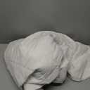 Amazon Basics Hypoallergenic Quilted Mattress Topper Pad, Cover 18 Inches Deep, Full, White