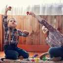 ArtCreativity 144 Mini Robot Figurines, Assorted Colors & Poses, Cupcake Toppers, Goodie Bag Fillers, Party Favors for Kids