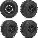 12mm Hex Hub RC Wheels and Tires, daitoku 1/16 RC Tires RC Car Wheels for SCY, MJX, WL, HBX 1/16 1/14 RC Cars