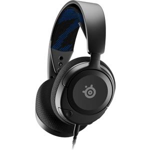 SteelSeries New Arctis Nova 1P Multi-System Gaming wired Headset Hi-Fi Drivers 360 Spatial Audio Comfort Design Durable LightweightNoise-Cancelling Mic PS5/PS4, PC, Xbox, Switch - Black