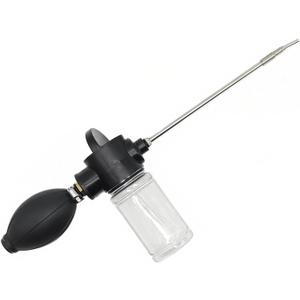 150ml Diatomaceous Earth Duster Powder Duster Garden Powder Sprayer Powder Dispenser Indoor and Outdoor with Length Adjustable from 11" to 26" (Black)