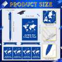 AmazingSpark 72 Pcs Class of 2026 Graduation Gift Set 13.5 oz Graduation Plastic Cups Bulk with Lids Straws Inspirational Notebooks Motivational Pens Gift for Congrats Grad Party Favors Supplies
