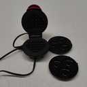 Baker's Friend 4 in 1 Waffle Maker Set: Mini Doughnut & Waffle Maker, Removable Plates, Compact, Recipe Included, Red