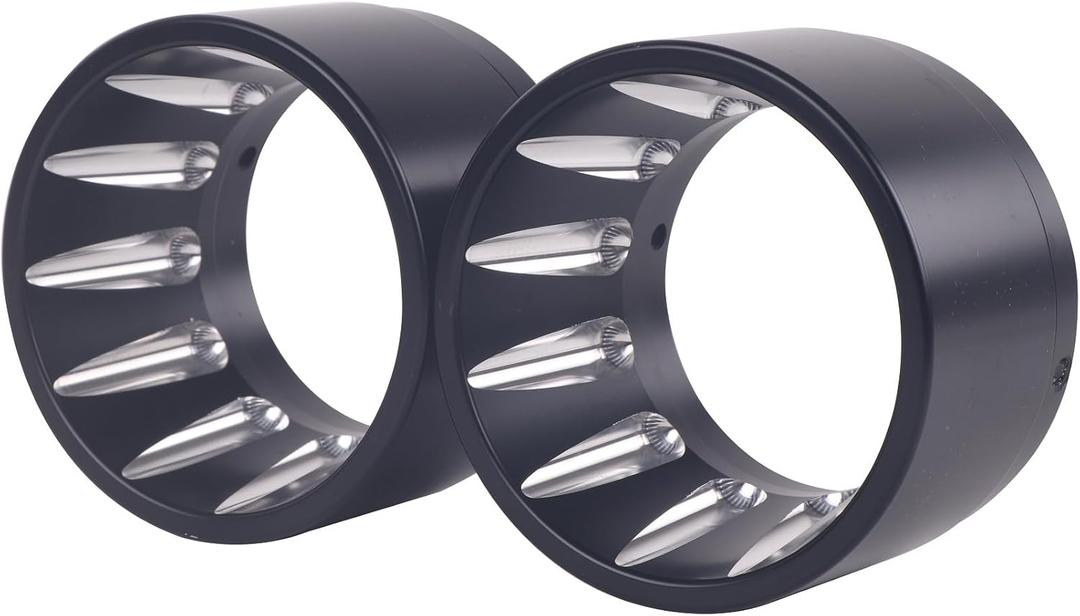 Black End Caps Muffler Tips Fit for 4.4 Inch Sharkroad Slip On Mufflers for Harley Replacing-18B