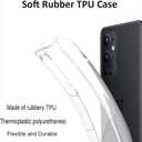 Unov Case Designed for OnePlus 9 Pro 5G, Crystal Clear Phone Case with [Anti-Slip Embossed Pattern], Shockproof Slim Protective [Anti-Yellowing TPU] Back Cover, Great Wave