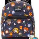 Harry Potter Mini Backpack - 10" Exclusive Woven Small Backpack with Front Pocket | Adjusts to Fit Adults, Teens, Kids