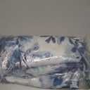 DriftAway Floral Sheer Curtains for Living Room Navy Blue Flower Printed Light Filtering Curtain Drapes for Bedroom 84 Inches Long 2 Panels Set Rod Pocket Window Treatments Modern Elegant Curtain