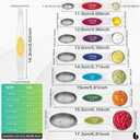 Urbanstrive Magnetic Measuring Spoons Set Stainless Steel, Dual Sided for Liquid Dry Food, Measuring Cups Spoons Set Fits in Spice Jar, Kitchen Gadgets, Cooking Utensils Set, Including Leveler, 8Color (Colorful)