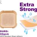 Air Fryer Liners Disposable for Ninja Crispi, 260 PCS Ninja Crispi Air Fryer Accessories for Ninja Crispy Glass Container, Ninja Crispi Accessories for 4 QT & 6 Cup Ninja Crispy Air Fryer