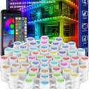 100FT Permanent Outdoor Lights, RGB LED Eaves Lights with APP/Remote Control, IP67 Waterproof LED String Lights for Christmas, Halloween, Garden Decor