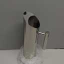 Hiceeden Stainless Steel Water Pitcher, 70oz/2L Modern Metal Pitcher with Ice Guard, Silver Carafe Drink Jug with Handle, Homemade Beverage Container for Juice, Coffee, Milk, Iced/Hot Tea