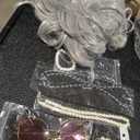 7 Pcs Old Lady Cosplay Set Old Lady Wig Glasses Necklace
