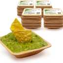 ECODECO Palm Leaf Compostable Plates - 100 pcs - 4 Inch Square Bowl - Disposable Like Bamboo Party Plates