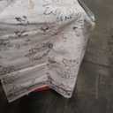 DEXI Area Rugs for Living Room, 8x10 Washable Low Pile Floral Rug for Bedroom, Non Slip Large Indoor Floral for Dining Office Nursery, Light Ash