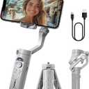 hohem iSteady XE Gimbal Stabilizer for Smartphone, 2023 3-Axis Phone Gimbal, Ultra-Light Foldable Stabilizer for Android and iPhone 14 Pro Max, One-Key Inception, Ideal for Travel Vlogging (Grey)