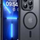 TOCOL for iPhone 13 Pro Max Case, Compatible with Magsafe, Full Camera Protection, Built-in Magnetic Ring, Translucent Matte Phone Case for iPhone 13 Pro Max 6.7 inch (Black)