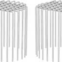 2 Pcs Stainless Steel Downspout Gutter Guard (Fits 4"-4.3" Pipes), Expandable Wire Strainer Leaf Filter & Roof Drain Cover - Heavy Duty Metal Screen Solution for Debris & Rodents