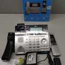 AT&T TL86103 2-Line Corded/Cordless for Small Business with Answering Machine, 2-Mailboxes, Connect-to-Cell, Caller ID Announcer, Intercom, Long Range & Expandable to 12 Handsets, Silver/Black