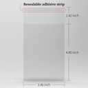 Rayvol 300 Resealable Team Bags, Sleeves Fit 3x4 Top Loader 360pt and 23-260pt Magnetic Card Holders