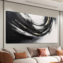Canvas Wall Art Decor Wall Art Pictures for Living Room Abstract Art Work Black and Gold Wall Art Decor Modern Black and White Abstract Wall Art Prints For Bedroom Office Kitchen Wall Decor 20" x 40"