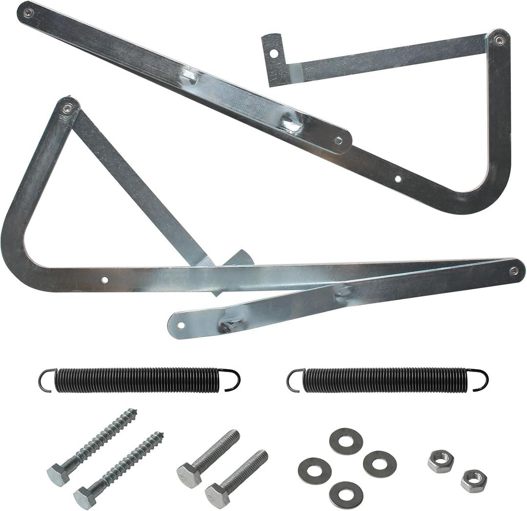 55-1 Attic Ladder Spreader Hinge Arms with 56-1 Springs, for Werner Mk1 Thru Mk3 A2208 A2210 A2508 A2510 W2208 W2210 W2508 W2510 WH2208 WH2210 WH2508 WH2510 WH3008... 2006 and Older Models