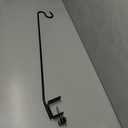 More Birds 33-Inch Clamp-On Deck Hook, Steel, Bird Feeders, Plants, and Windchimes, Black
