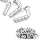 QWORK Pallet Rack Drop Pin, 50 Pcs M8x30mm Heavy Duty J Bolt Safety Universal Pins, Accessory Shelving System, Easy installtion Cross Beam Locker Drop Pin