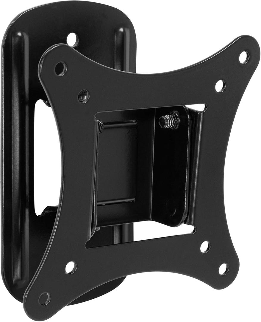 Mount-It! Small TV Monitor Wall Mount | RV TV Mount | Swivel and Tilt VESA Wall Mount | Fits 19 20 21 22 23 24 25 27 32 Inch Screens | 75 100 VESA Compatible | Low-Profile Slim Design | 44lb Capacity