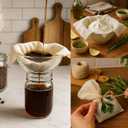 24 Pcs Cheesecloth for Straining 20x20 Inch  Reusable Grade 100 Muslin Cloth, Ultra-Fine 56x42 Weave, 100% Unbleached Cotton with Hemmed Edges, Cheese Cloth Strainer for Yogurt, Nut Milk & Baking