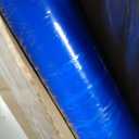 Floor Protection Film, 24 inch x 200' roll, Made in USA, Blue Self Adhesive Floor Protector for Moving and Construction, Temporary Covering for Protection of Hardwood, Tile, Other Hard Surfaces