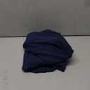 Stretch Ottoman Slipcover  Round Furniture Protector Fits 30"-41" Dia, for Footrests, Storage Ottomans & Folding Stools  Elastic Fabric Cover (Navy, X-Large)