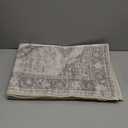 Lahome Oriental Small Area Rug, 2x4 Washable Entryway Rug Non-Slip Ultra-Thin Indoor Door Mat Distressed Throw Carpet for Kitchen Bedroom, Grey/ Brown